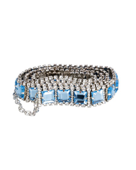 Shop ORCIANI  Cintura: Orciani Cintura gioiello Smart Crystal.
Altezza 3.
Composizione: 100% cristallo.
Fabbricato in Italia.. D10267 SYL-ACQUA